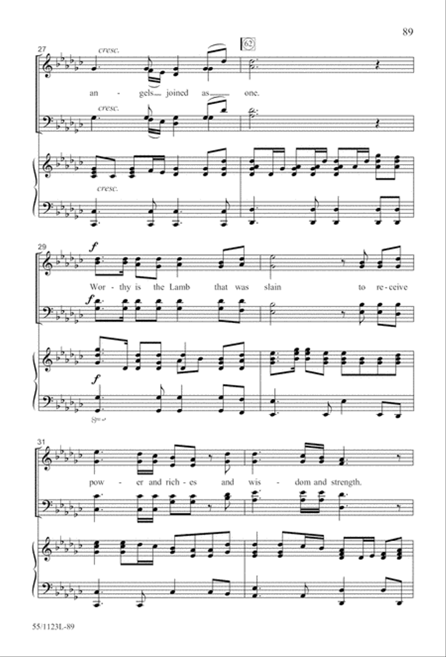Come, Touch the Robe Come, Touch the Robe 4-Part scores gallery preview page 90