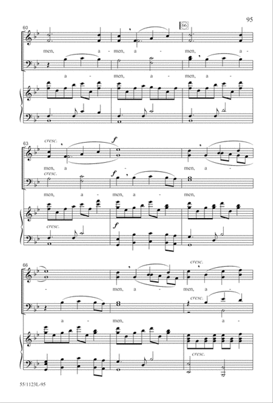 Come, Touch the Robe Come, Touch the Robe 4-Part scores gallery preview page 96