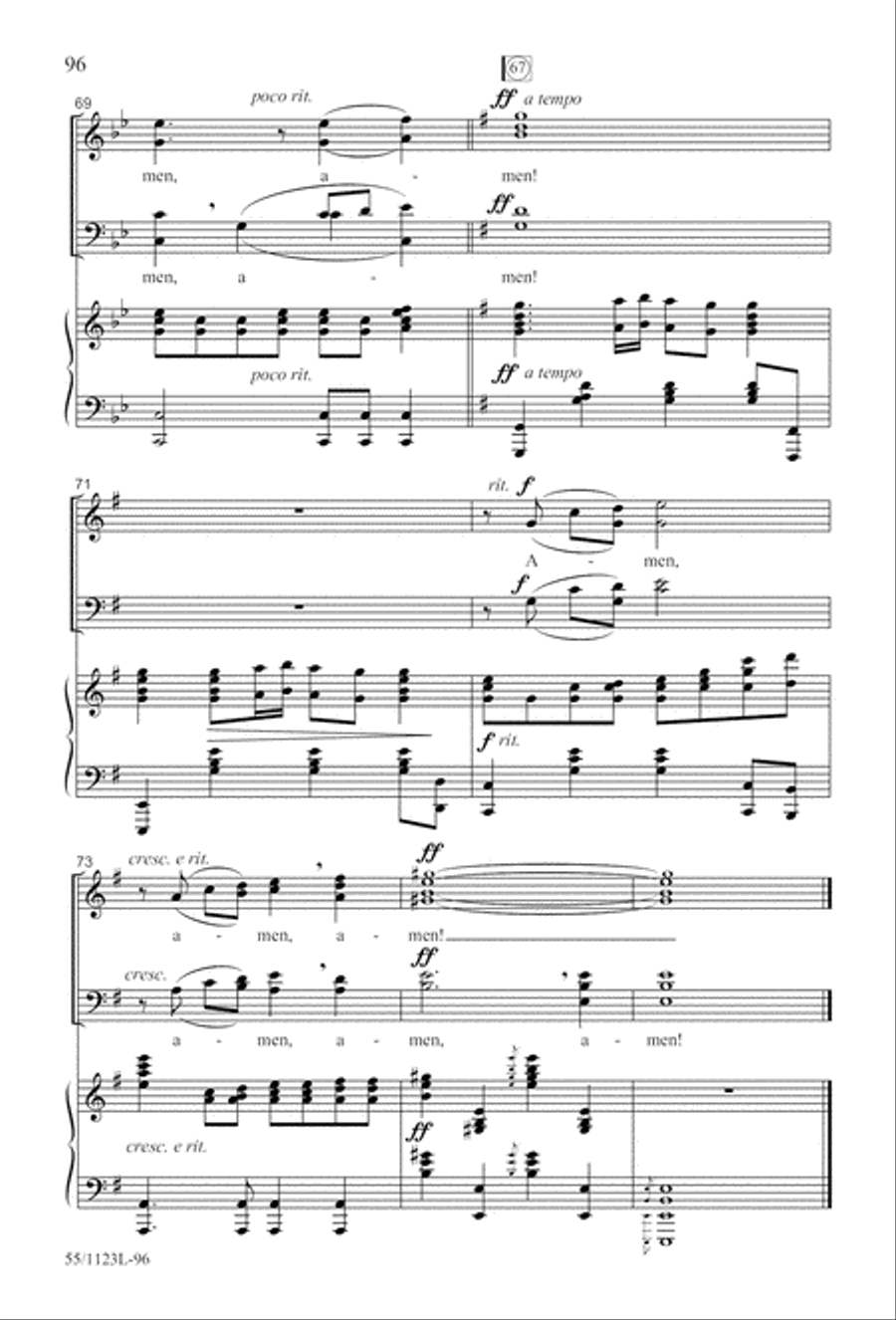 Come, Touch the Robe Come, Touch the Robe 4-Part scores gallery preview page 97