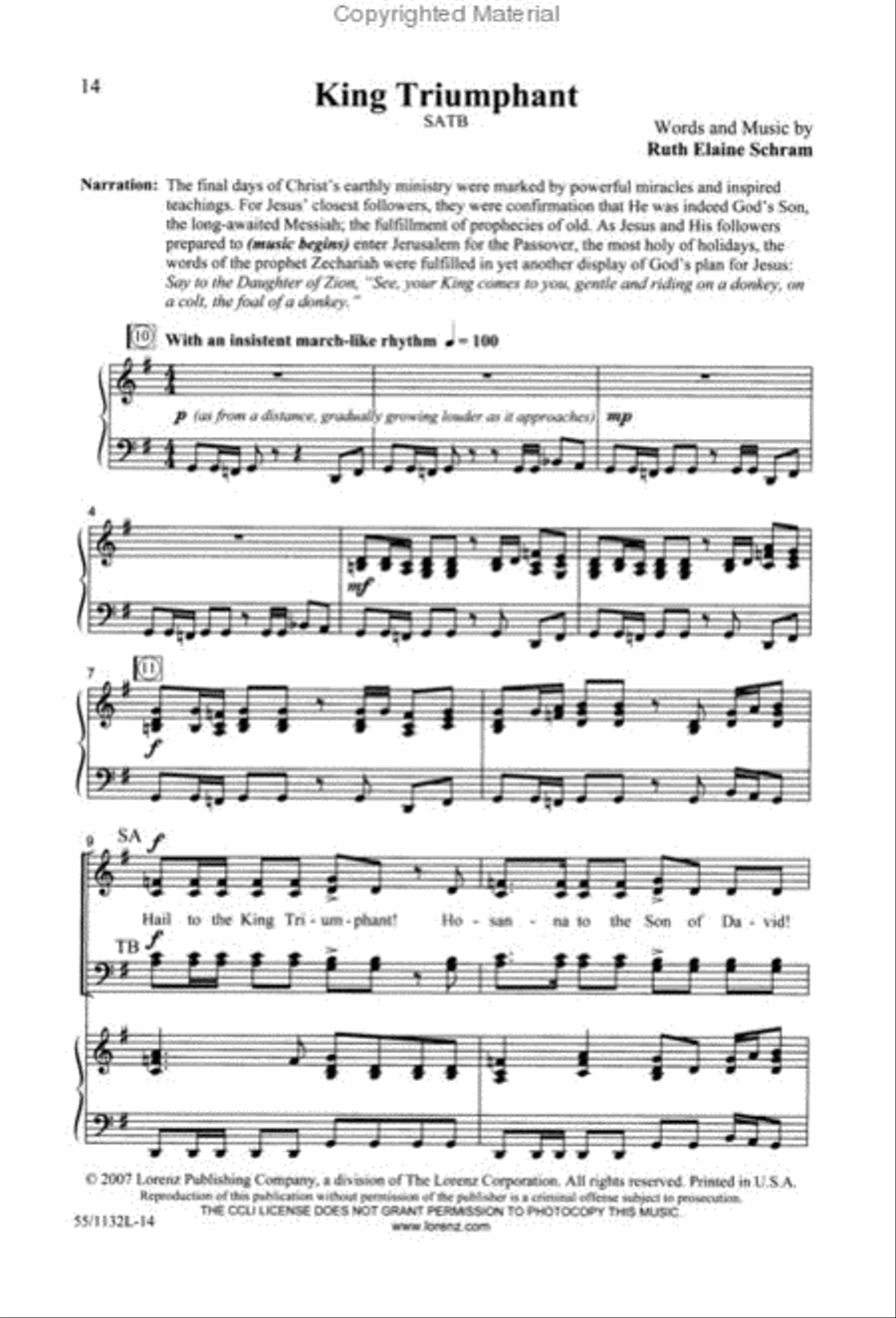 Come, Touch the Robe - SATB Score with CD 4-Part scores gallery preview page 3