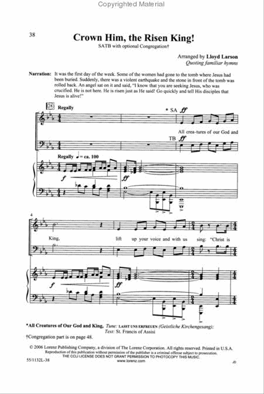 Come, Touch the Robe - SATB Score with CD 4-Part scores gallery preview page 4