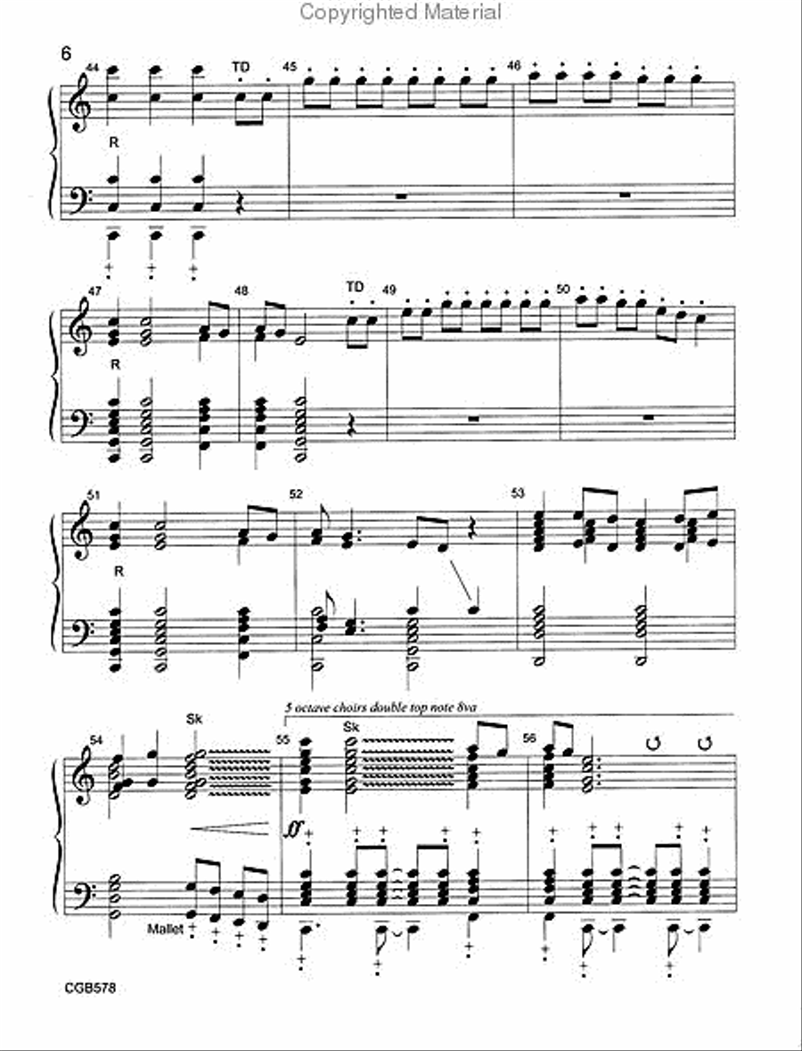 Ride On, King Jesus 5-Octaves scores gallery preview page 3