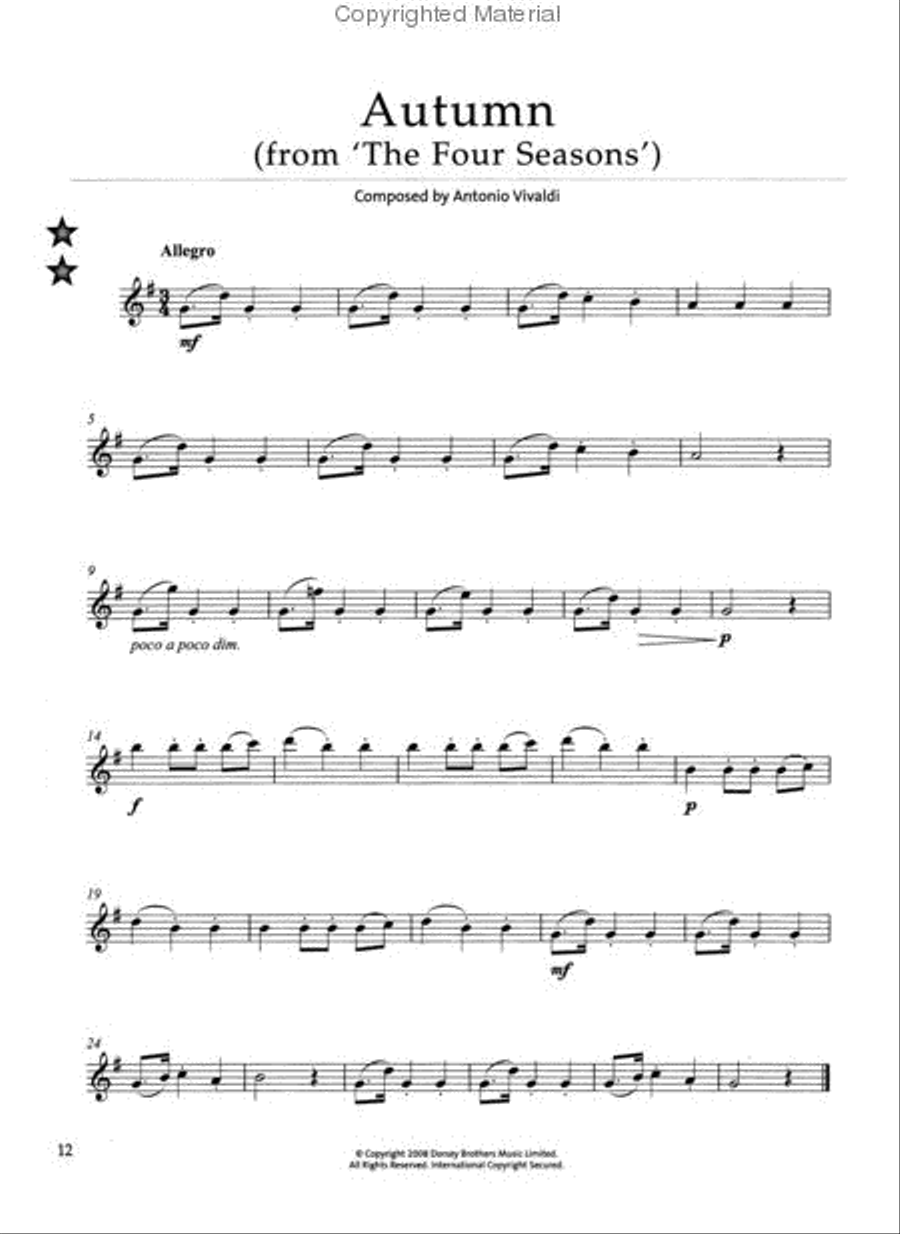 Dip In 100 Classical Pieces For Flute Flute Solo scores gallery preview page 3