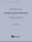 So fades a summer cloud away