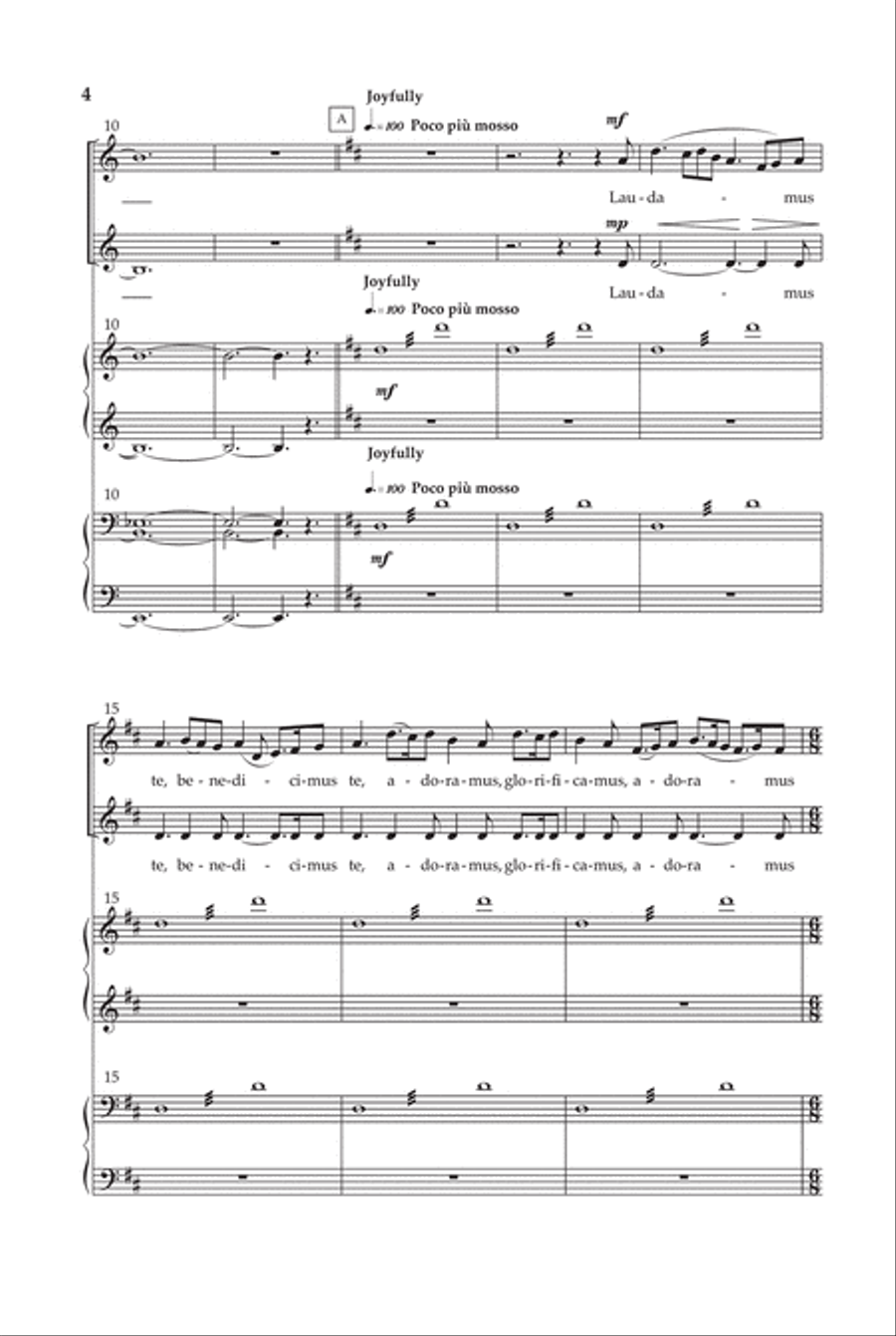 Gloria - SSAA - Replaced by WLG167 Choir scores gallery preview page 3