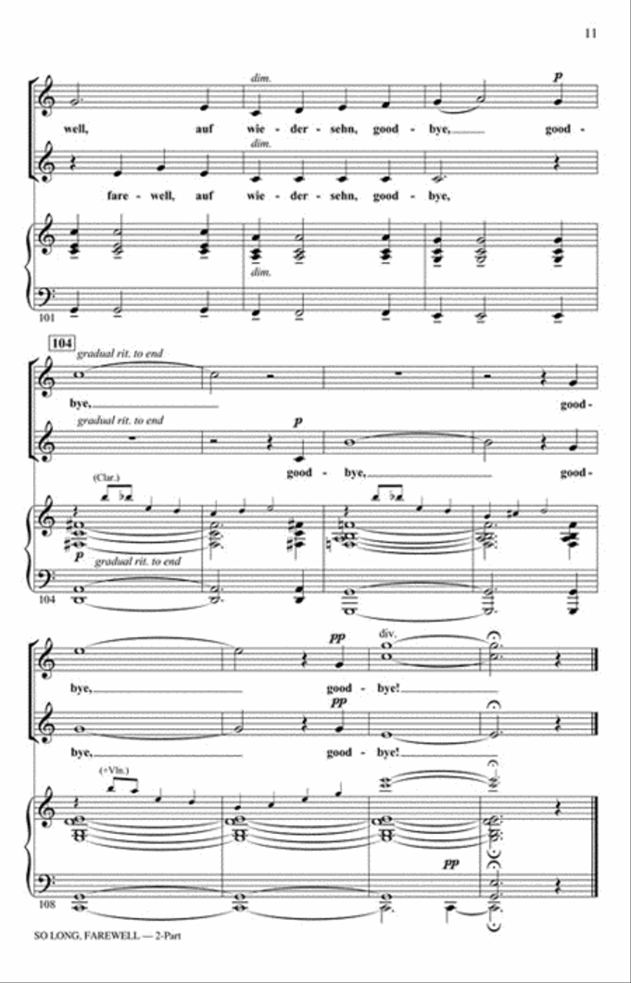 So Long, Farewell So Long, Farewell 2-Part scores gallery preview page 3