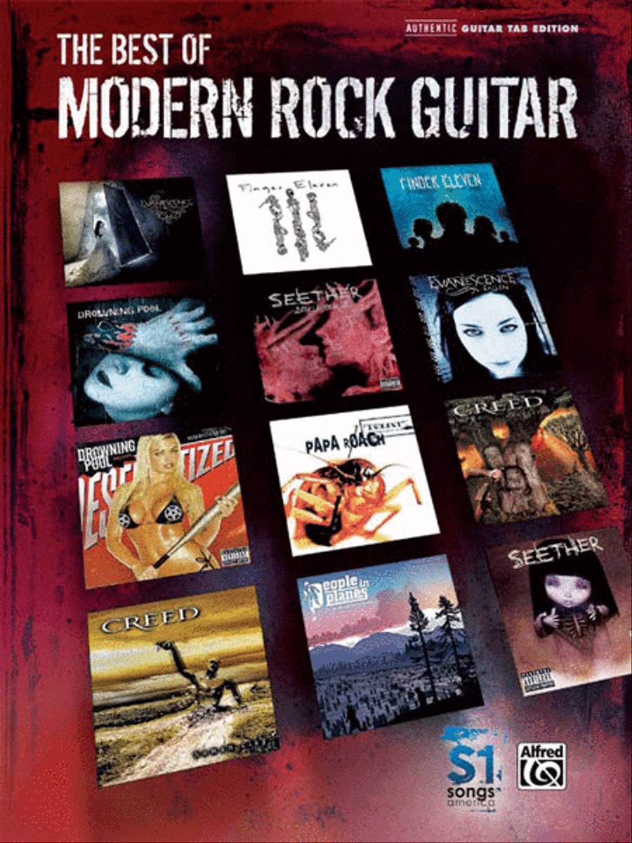 The Best of Modern Rock Guitar Electric Guitar scores gallery preview page 1