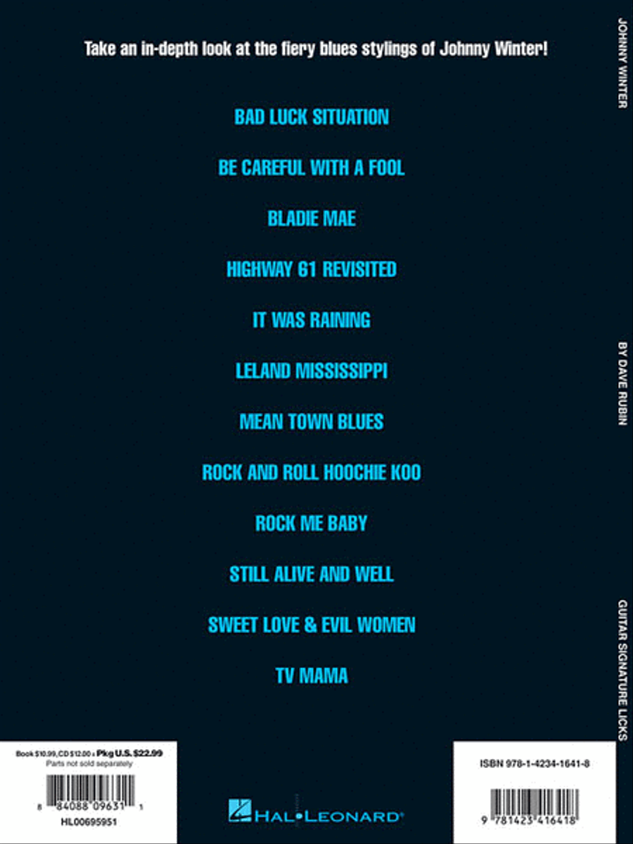 Johnny Winter Johnny Winter Electric Guitar scores gallery preview page 3
