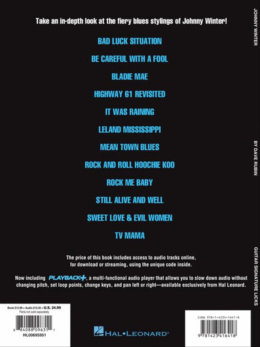 Johnny Winter Johnny Winter Electric Guitar scores gallery preview page 8