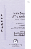 In the Days of Thy Youth