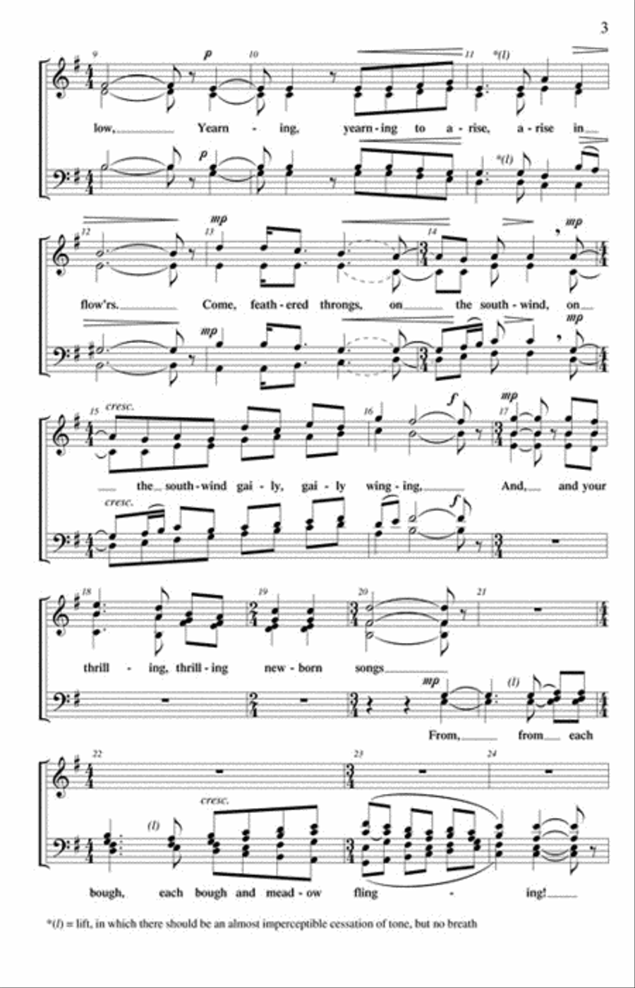 The Call of Spring The Call of Spring 4-Part scores gallery preview page 3