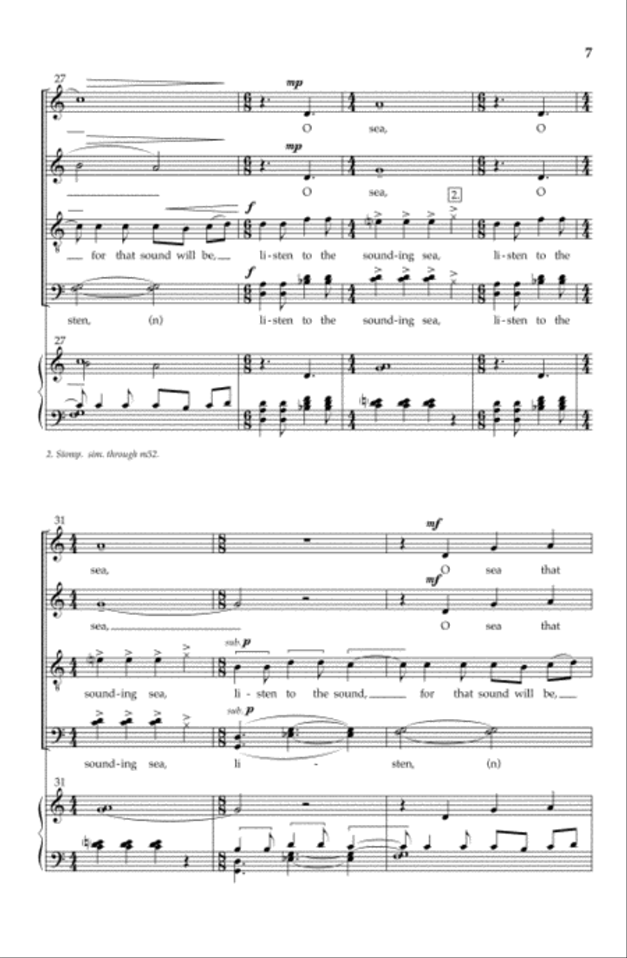 The Sounding Sea The Sounding Sea Divisi scores gallery preview page 6