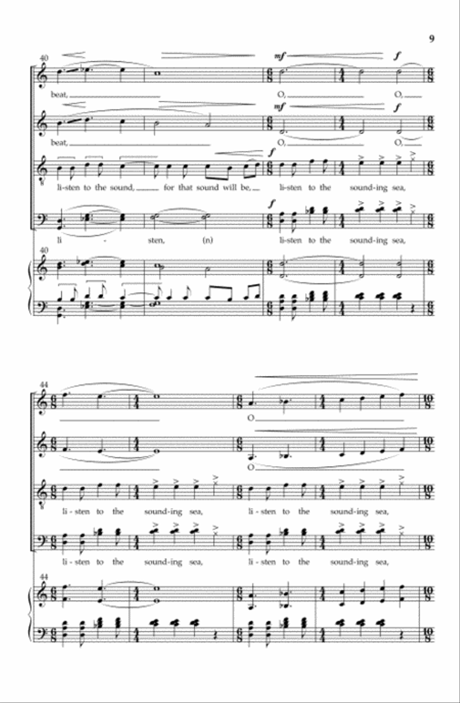 The Sounding Sea The Sounding Sea Divisi scores gallery preview page 8
