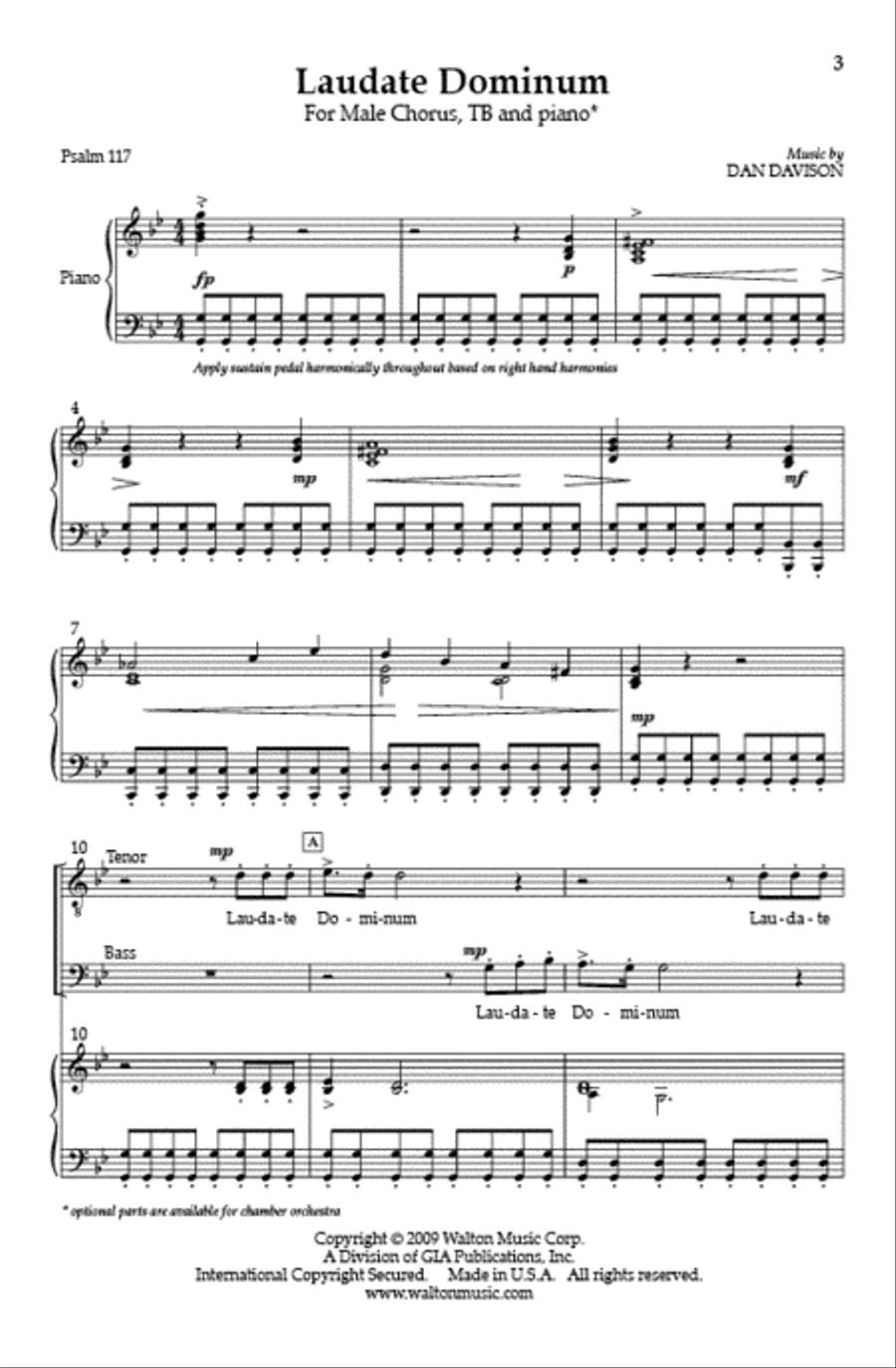 Laudate Dominum (TB - Vocal Score) TB scores gallery preview page 2