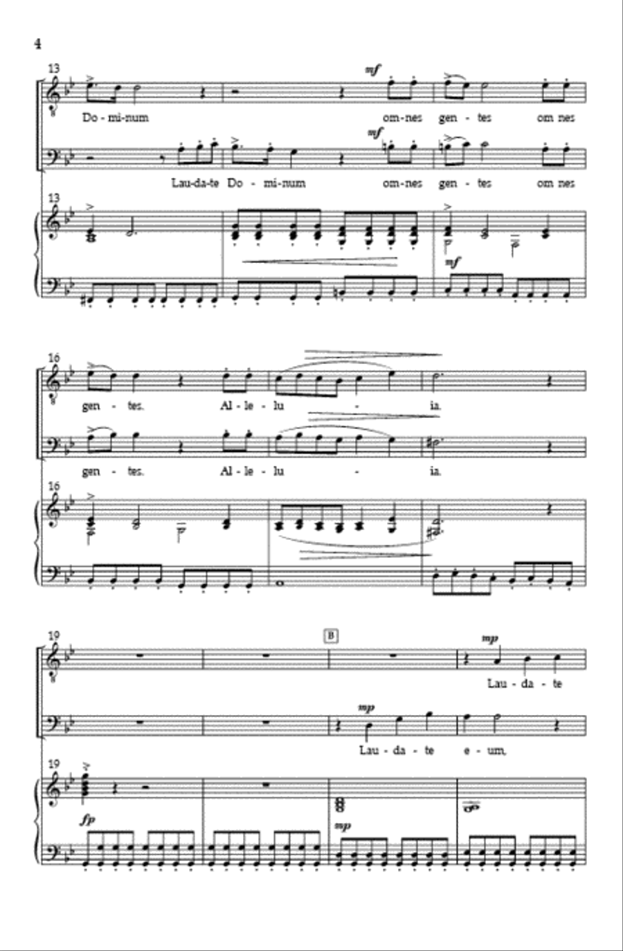 Laudate Dominum (TB - Vocal Score) TB scores gallery preview page 3