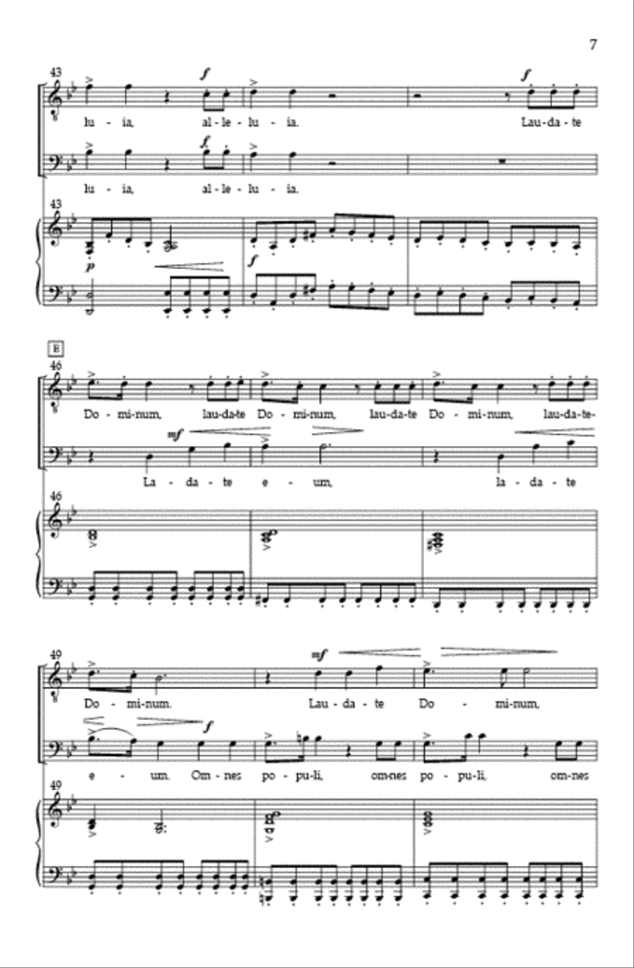 Laudate Dominum (TB - Vocal Score) TB scores gallery preview page 6