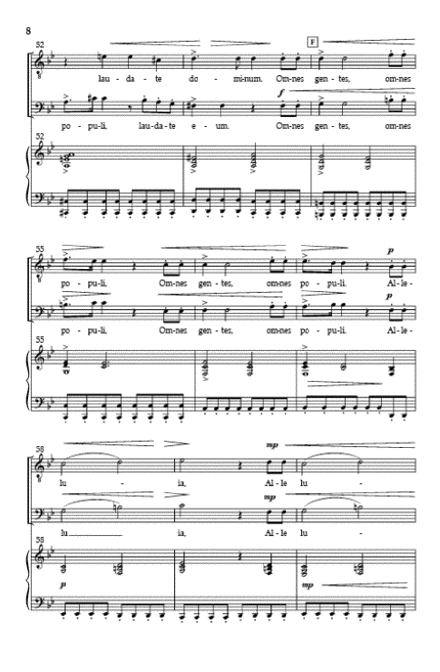 Laudate Dominum (TB - Vocal Score) TB scores gallery preview page 7