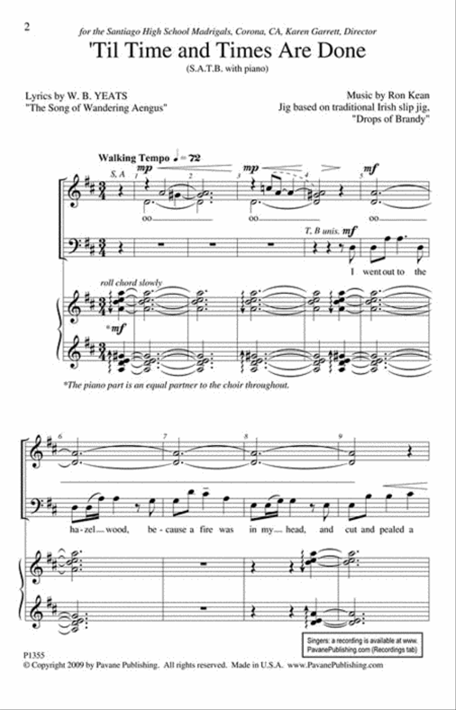 'Til Time and Times Are Done 4-Part scores gallery preview page 2
