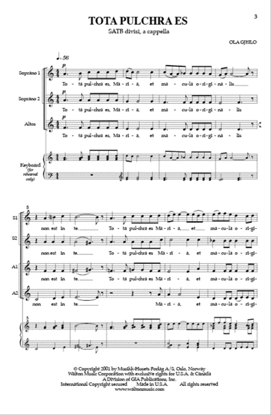Tota pulchra es Tota pulchra es Divisi scores gallery preview page 2