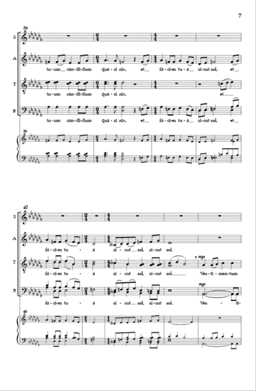 Tota pulchra es Tota pulchra es Divisi scores gallery preview page 6