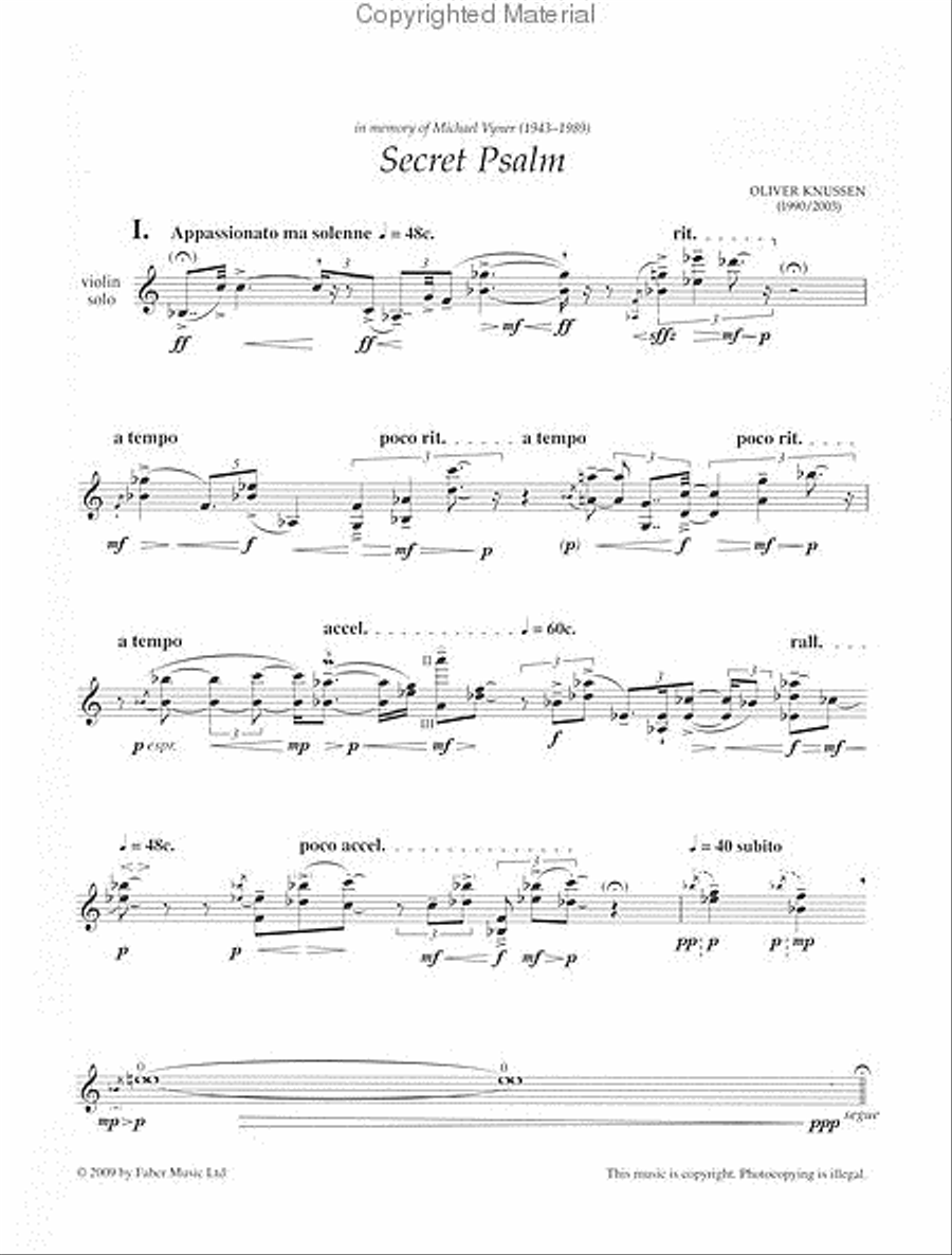 Secret Psalm Small Ensemble scores gallery preview page 2