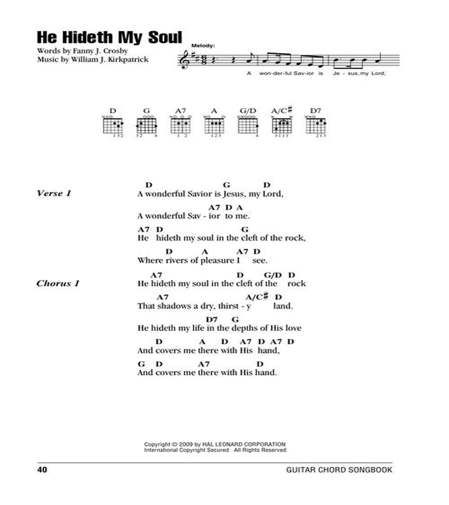Gospel Hymns Gospel Hymns Guitar scores gallery preview page 6