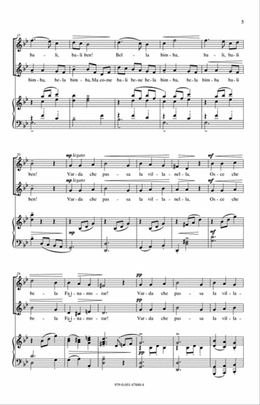 Ma Come Bali Bene Bela Bimba 2-Part scores gallery preview page 3
