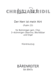 Der Herr ist mein Hirt for 8 part mixed choir, 3 to 4 part Oberchor, Brass and Organ