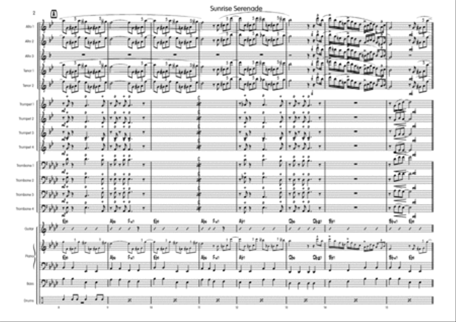 Sunrise Serenade Big Band scores gallery preview page 3