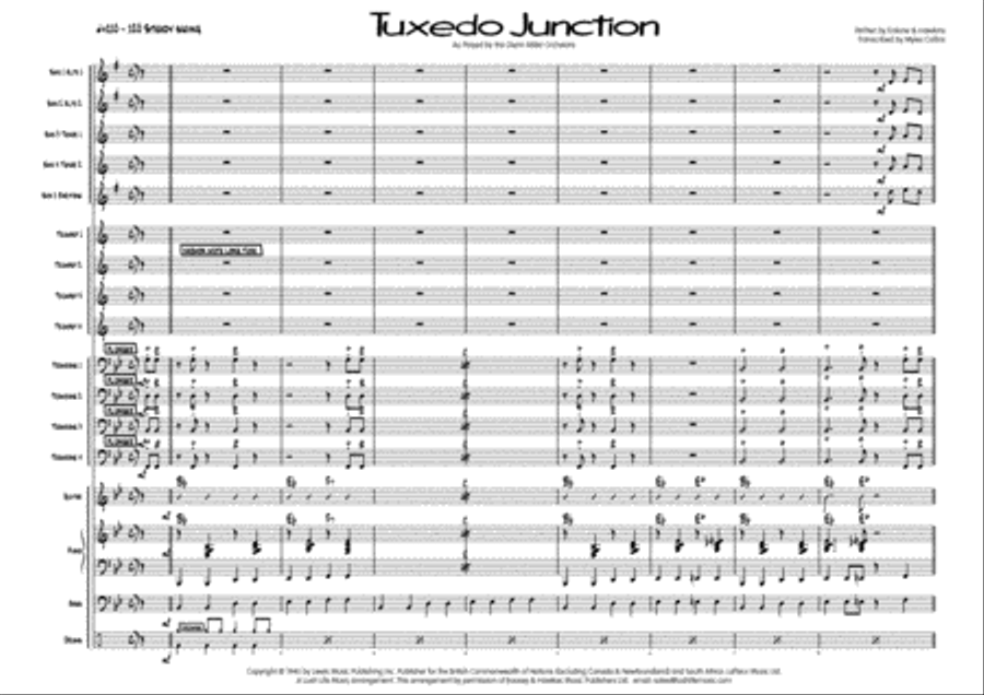 Tuxedo Junction Big Band scores gallery preview page 2