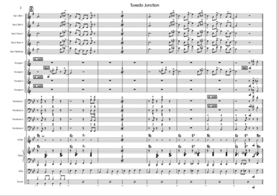Tuxedo Junction Big Band scores gallery preview page 3