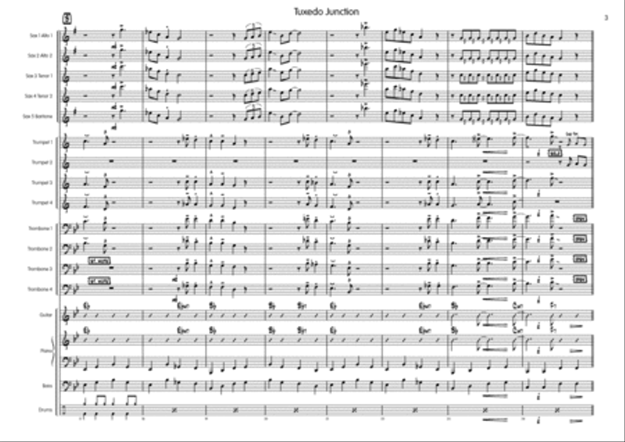 Tuxedo Junction Big Band scores gallery preview page 4