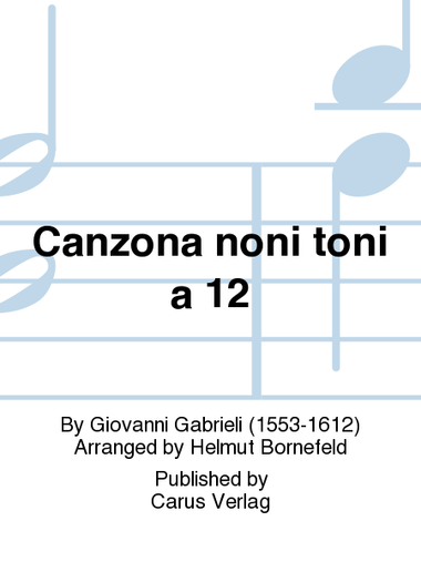 Canzona noni toni a 12