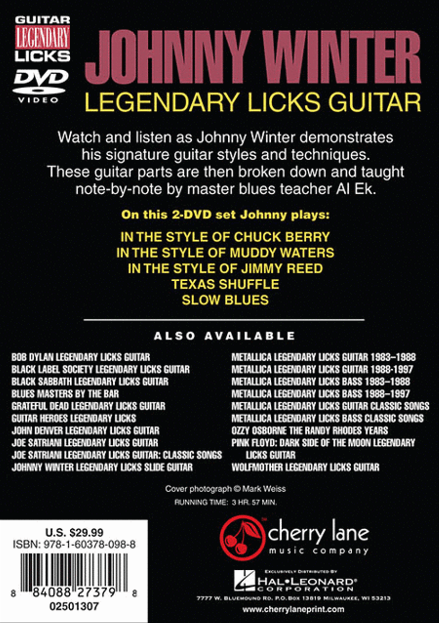 Johnny Winter – Legendary Licks Guitar Electric Guitar scores gallery preview page 2