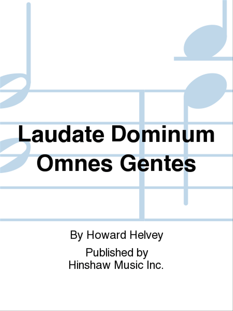 Laudate Dominum Omnes Gentes 4-Part scores gallery preview page 1