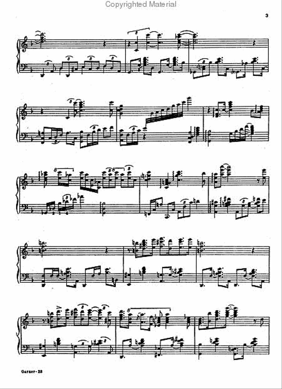 Erroll Garner - Five Original Piano Solos Piano Solo scores gallery preview page 3