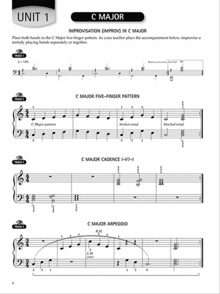 Scales, Patterns and Improvs – Book 1 Piano Method scores gallery preview page 3