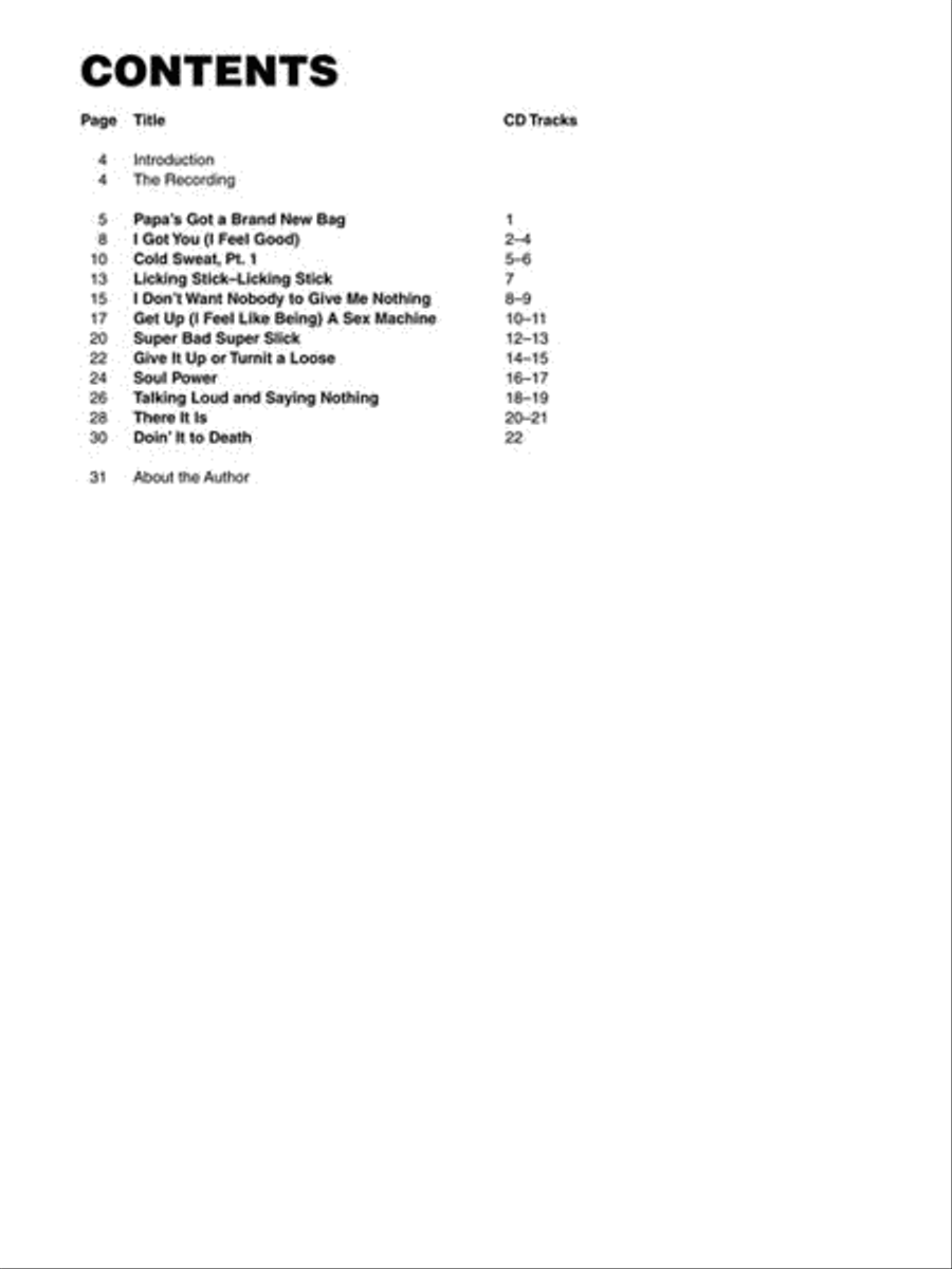James Brown CD scores gallery preview page 3
