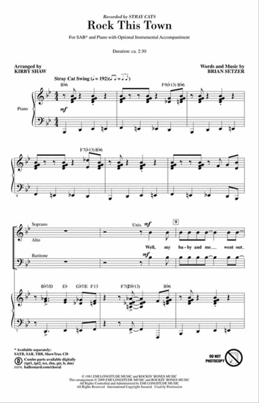 Rock This Town Rock This Town 3-Part scores gallery preview page 2