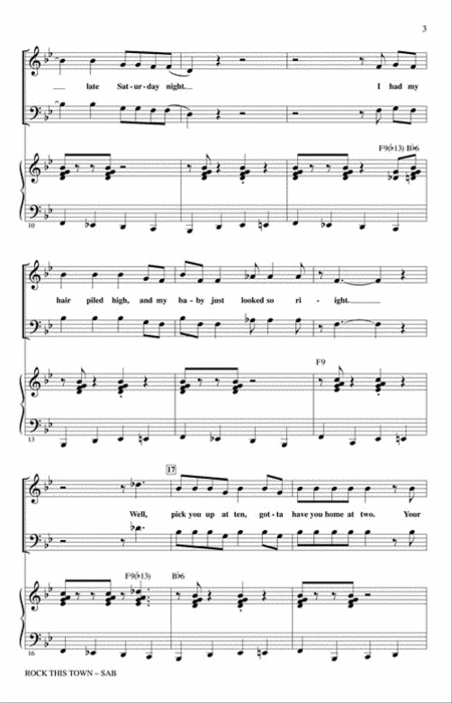 Rock This Town Rock This Town 3-Part scores gallery preview page 3