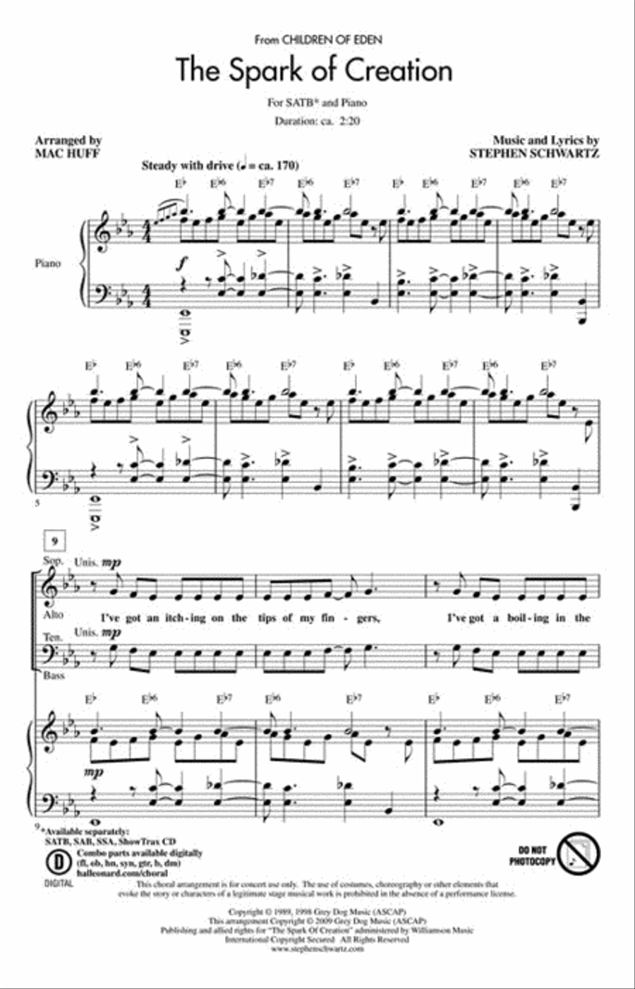 The Spark of Creation The Spark of Creation 4-Part scores gallery preview page 2