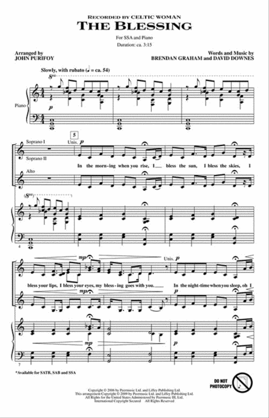 The Blessing The Blessing SSA scores gallery preview page 2