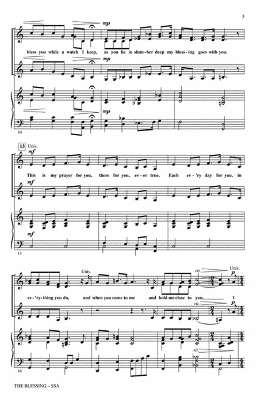 The Blessing The Blessing SSA scores gallery preview page 3