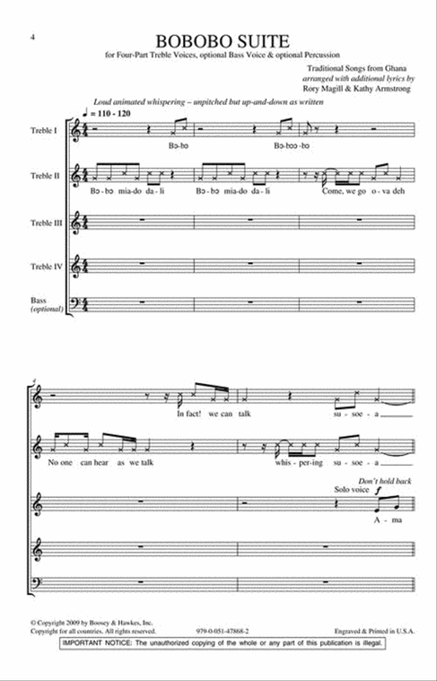 Bobobo Suite 4-Part scores gallery preview page 2