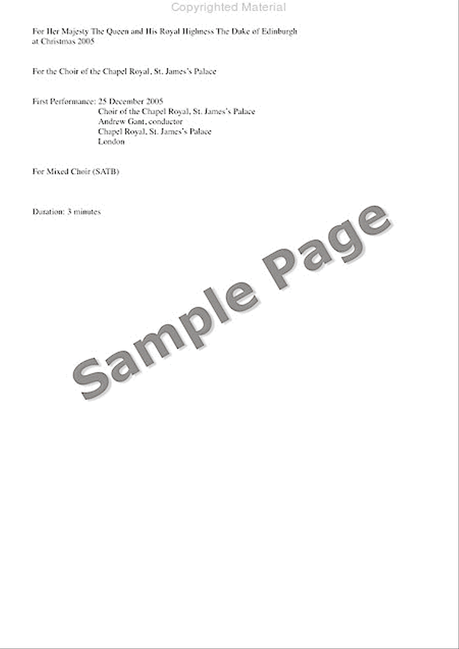 Carol: An Heavenly Song - Satb Chorus And Organ - Vocal Score 4-Part scores gallery preview page 6
