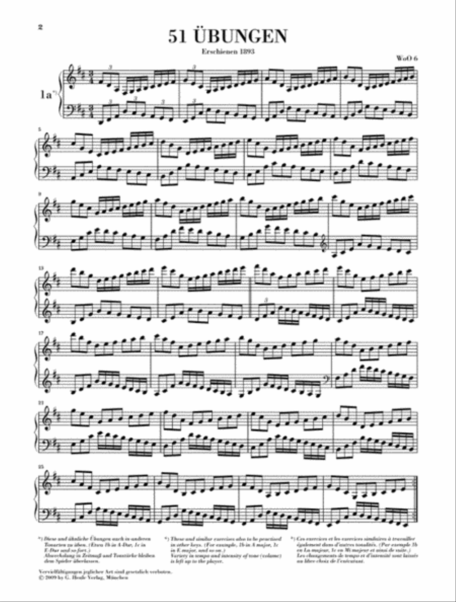 51 Exercises for Piano 51 Exercises for Piano Piano Method scores gallery preview page 2