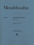 6 Children's Pieces, Op. 72