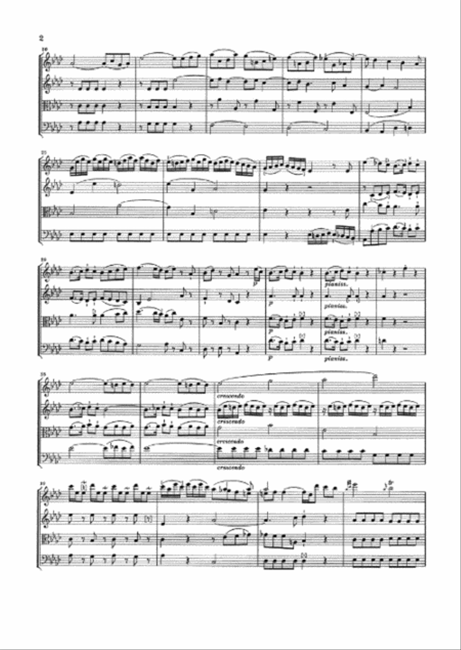 String Quartets, Vol. IV, Op. 20 (Sun Quartets) String Quartet scores gallery preview page 3