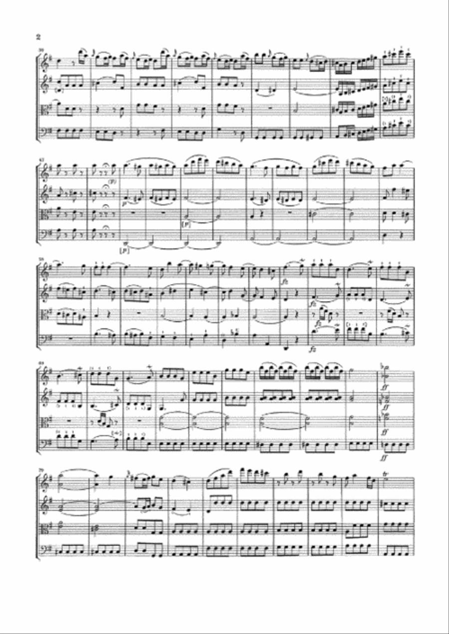 String Quartets, Vol. V, Op. 33 (Russian Quartets) String Quartet scores gallery preview page 3