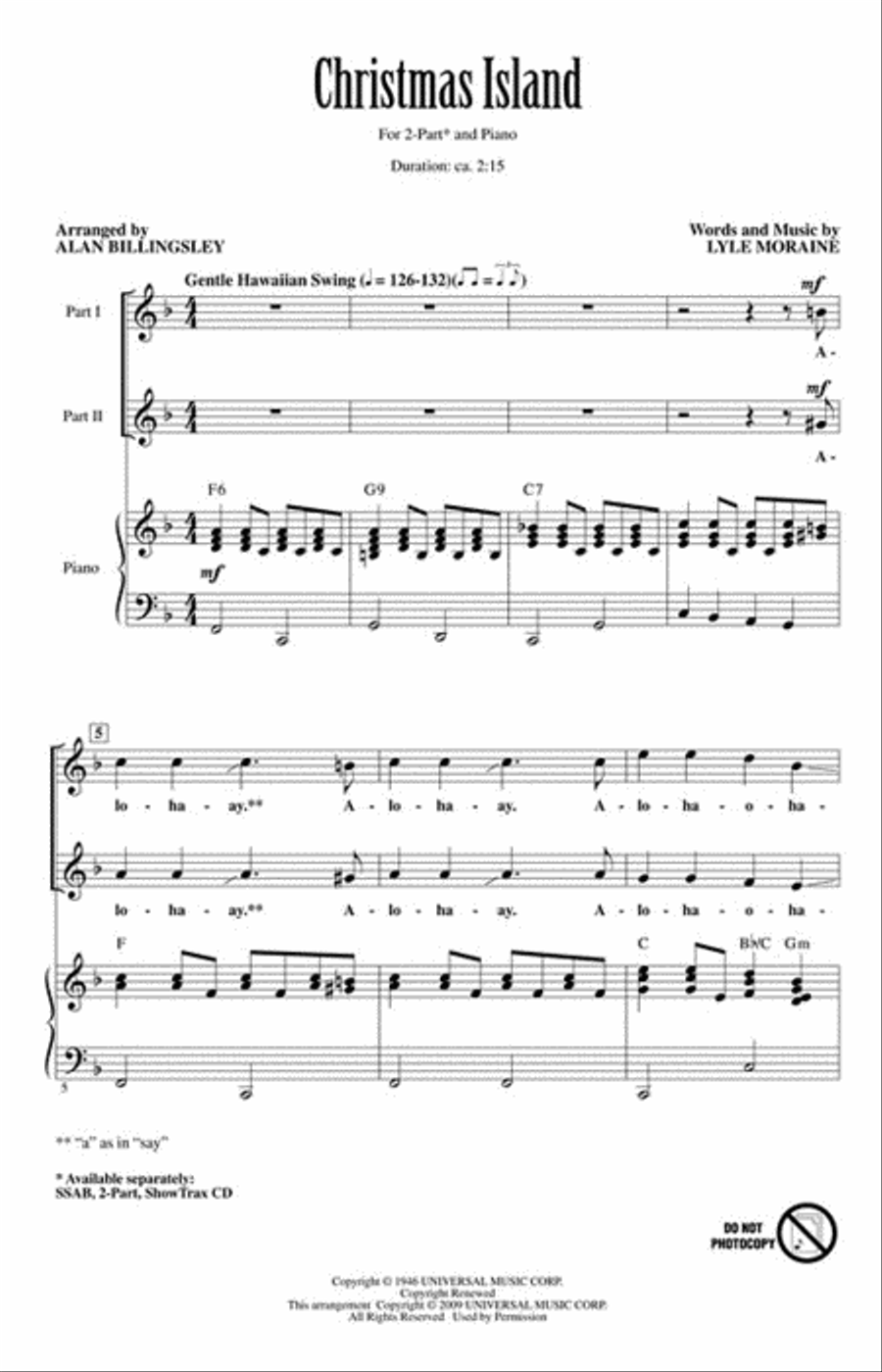 Christmas Island Christmas Island 2-Part scores gallery preview page 2